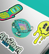 Club ’Zona 9-Piece Sticker Set Lifestyle Photo