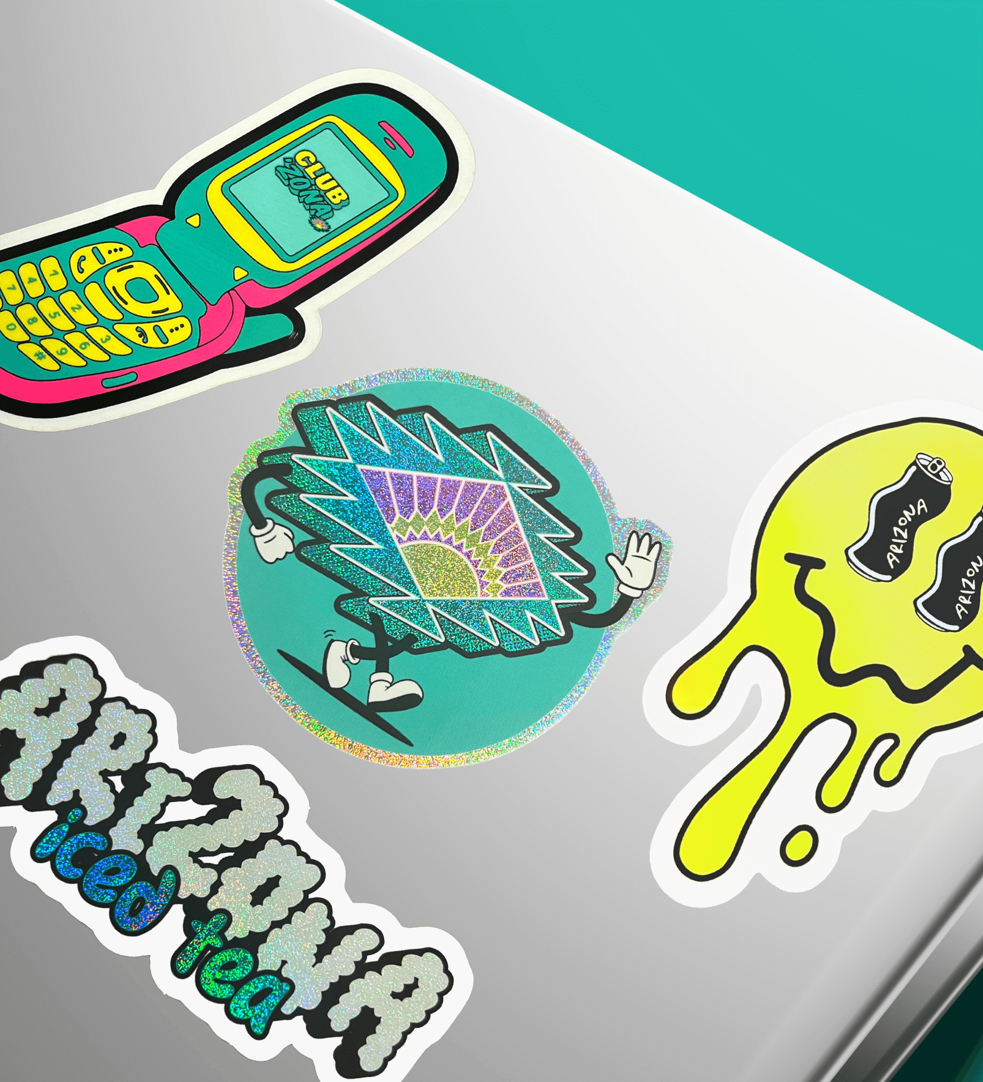 Club ’Zona 9-Piece Sticker Set Lifestyle Photo
