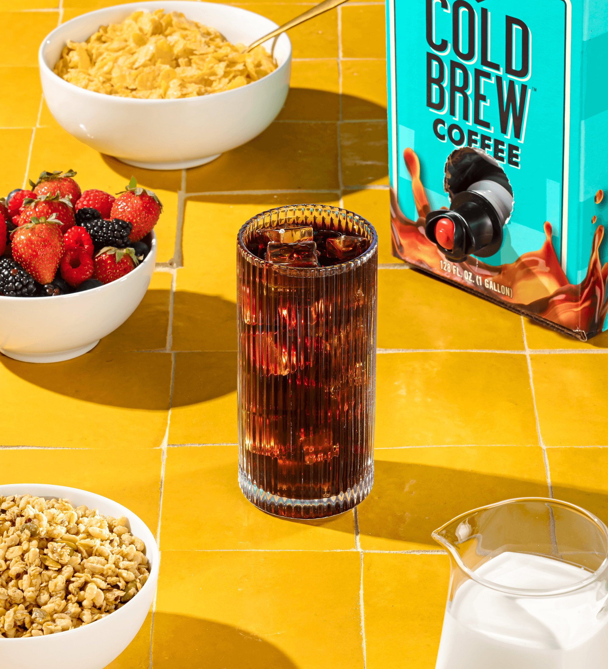 Cold Brew Coffee Lifestyle Shot in a glass