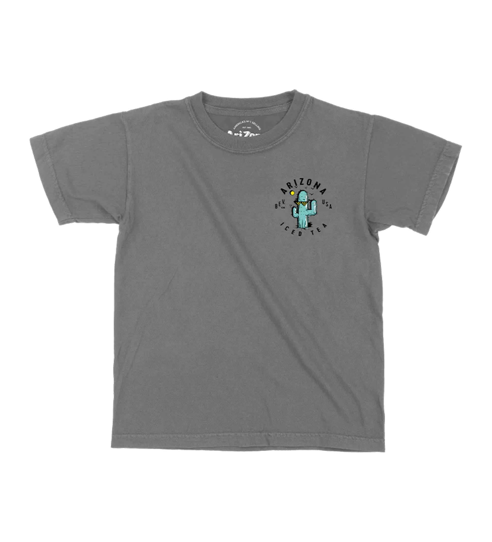 Cool Cactus Gray Youth T-Shirt Front
