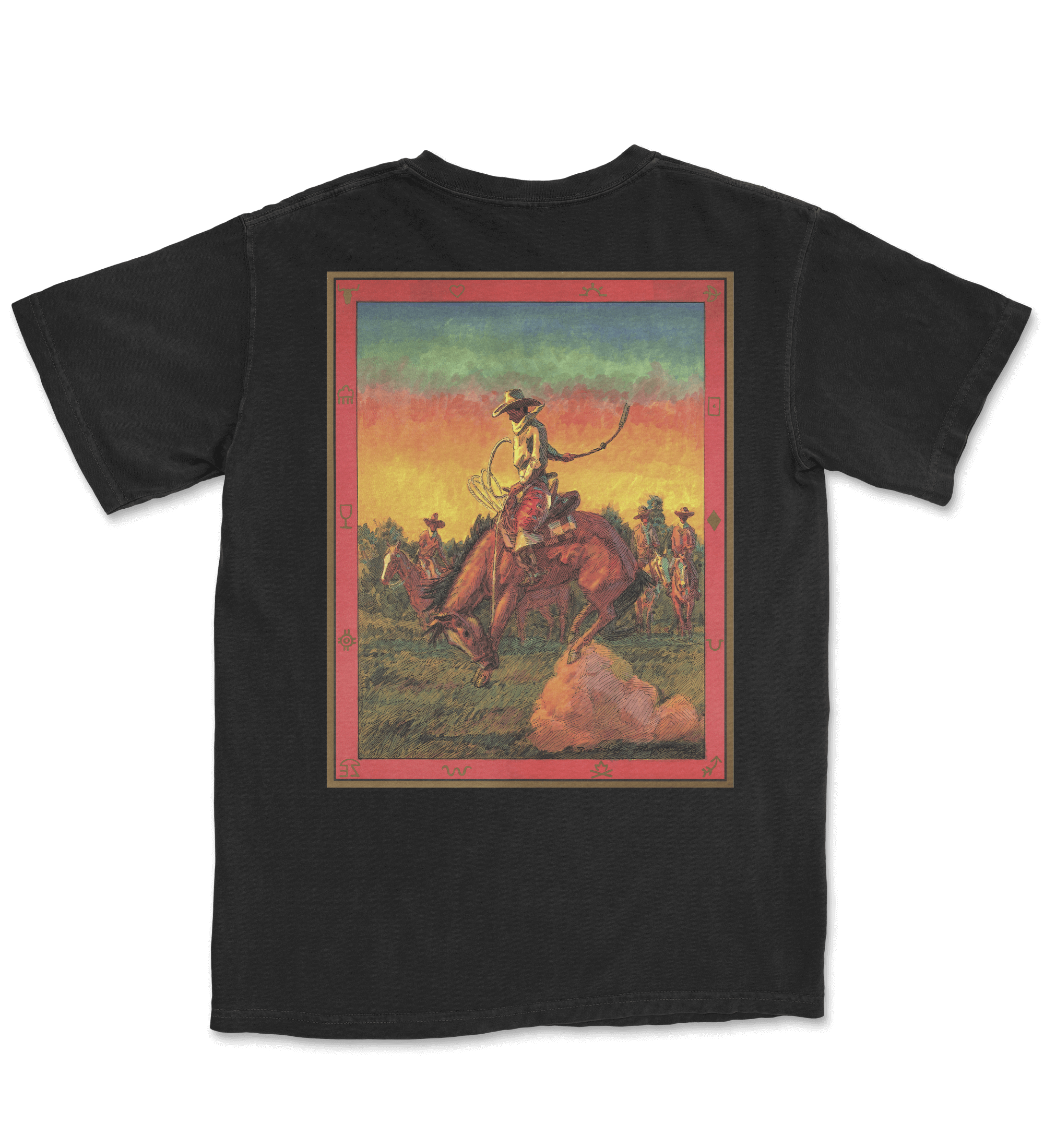 Cowboy T-shirt Back View