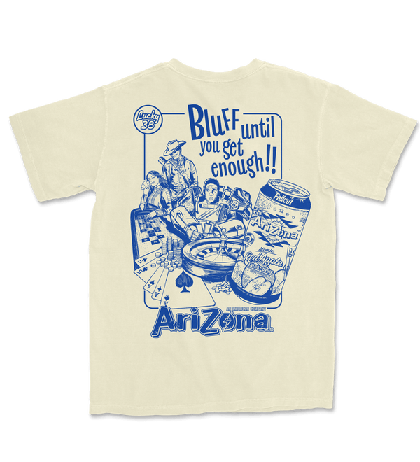 Ivory & Blue Casino Cotton T-Shirt