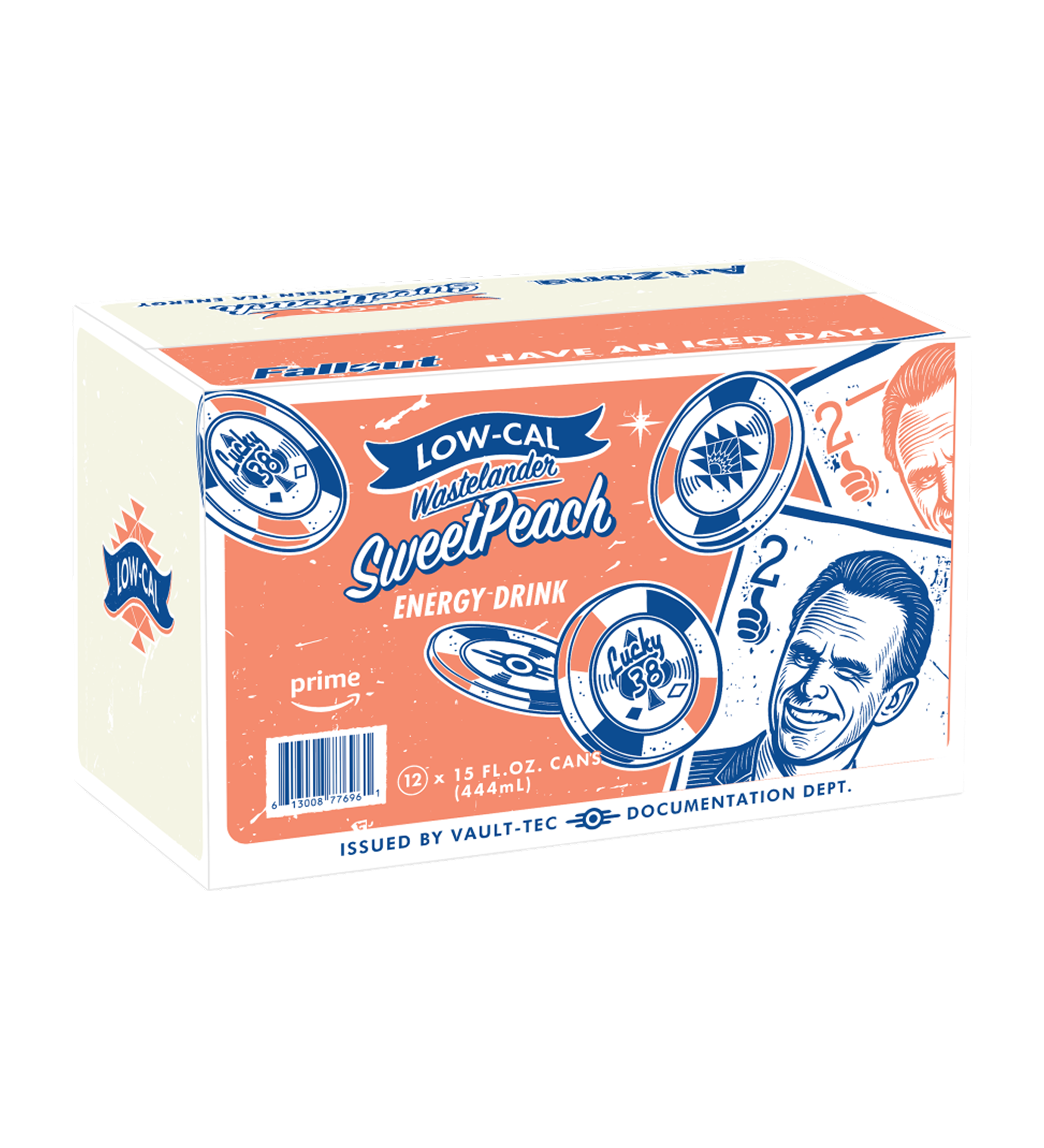 Low-Cal Sweet Peach Energy Drink | 15 oz. / 12-pack