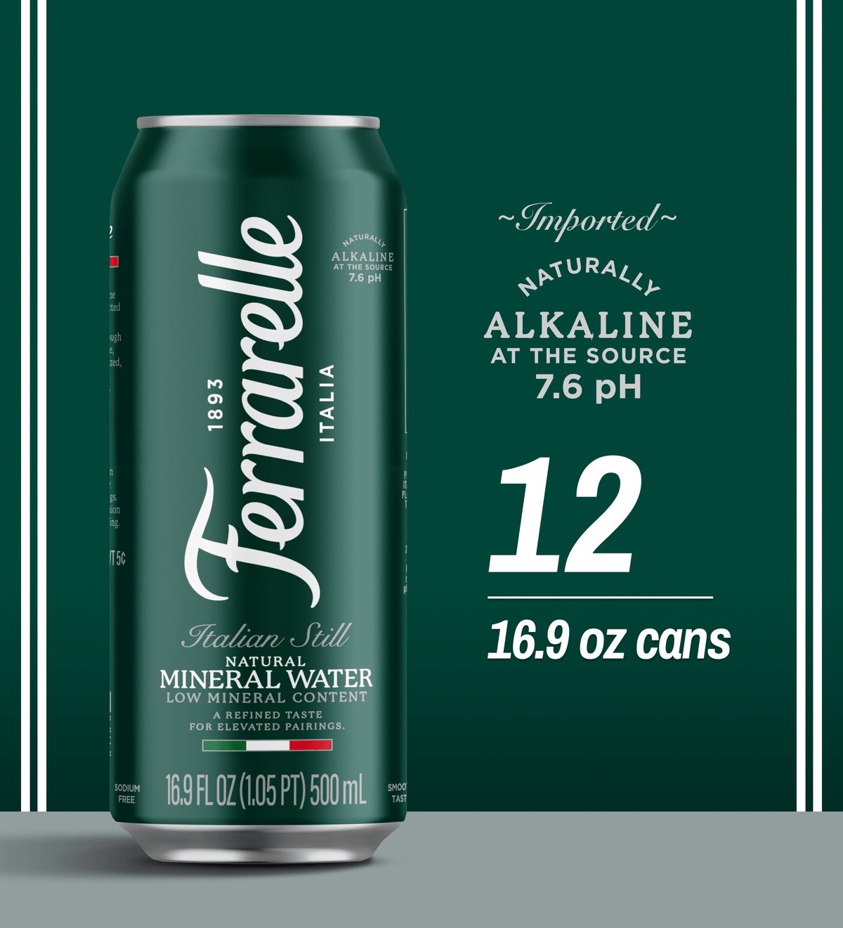 Ferrarelle Italian Still Water | 16.9 oz. / 12-pack
