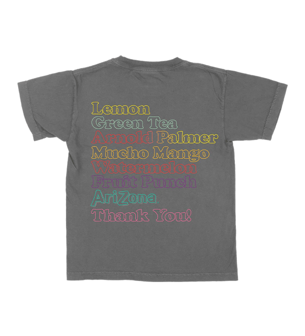 Flavors Youth Gray T-Shirt Back
