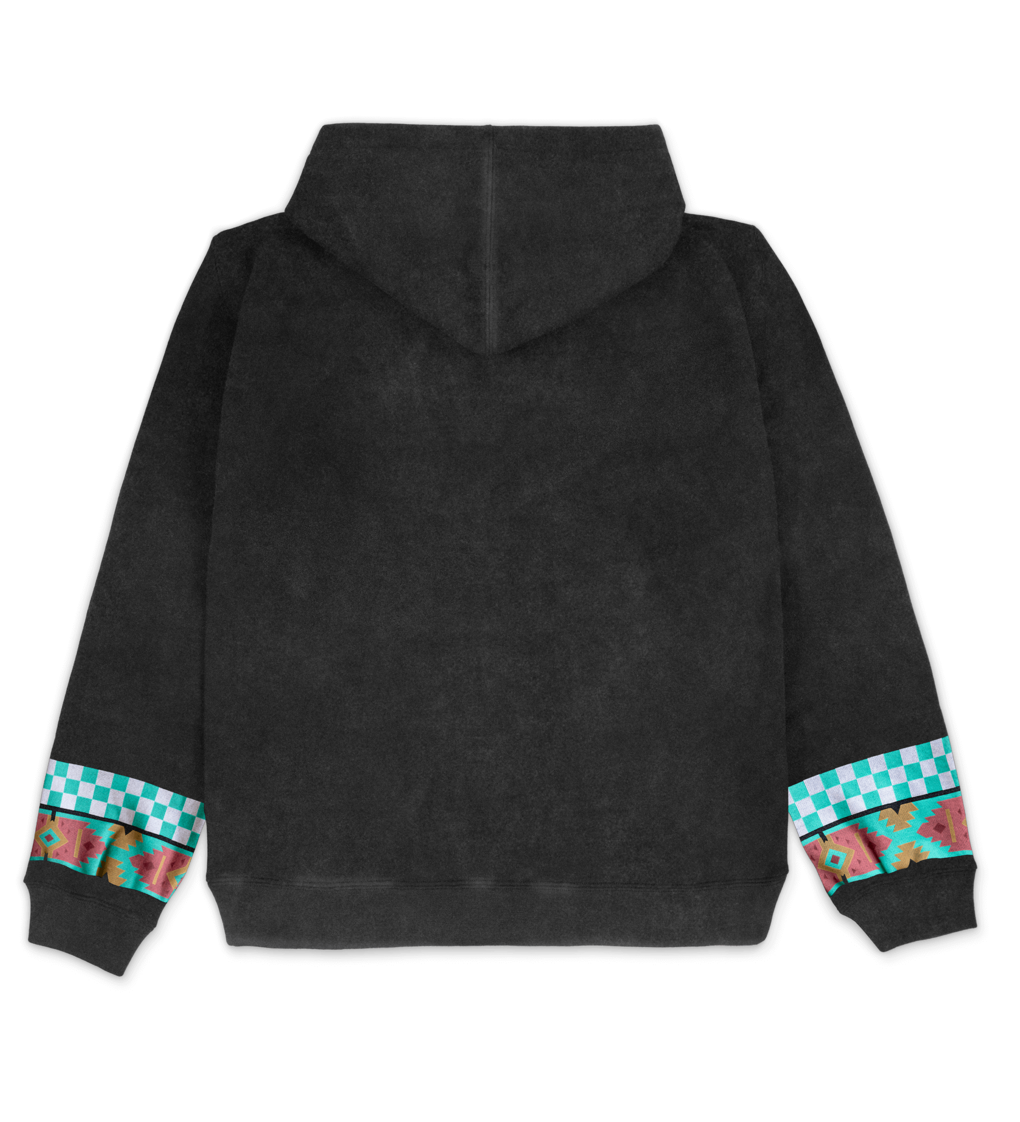 Forever Faded Black Logo Cotton Hoodie Back View