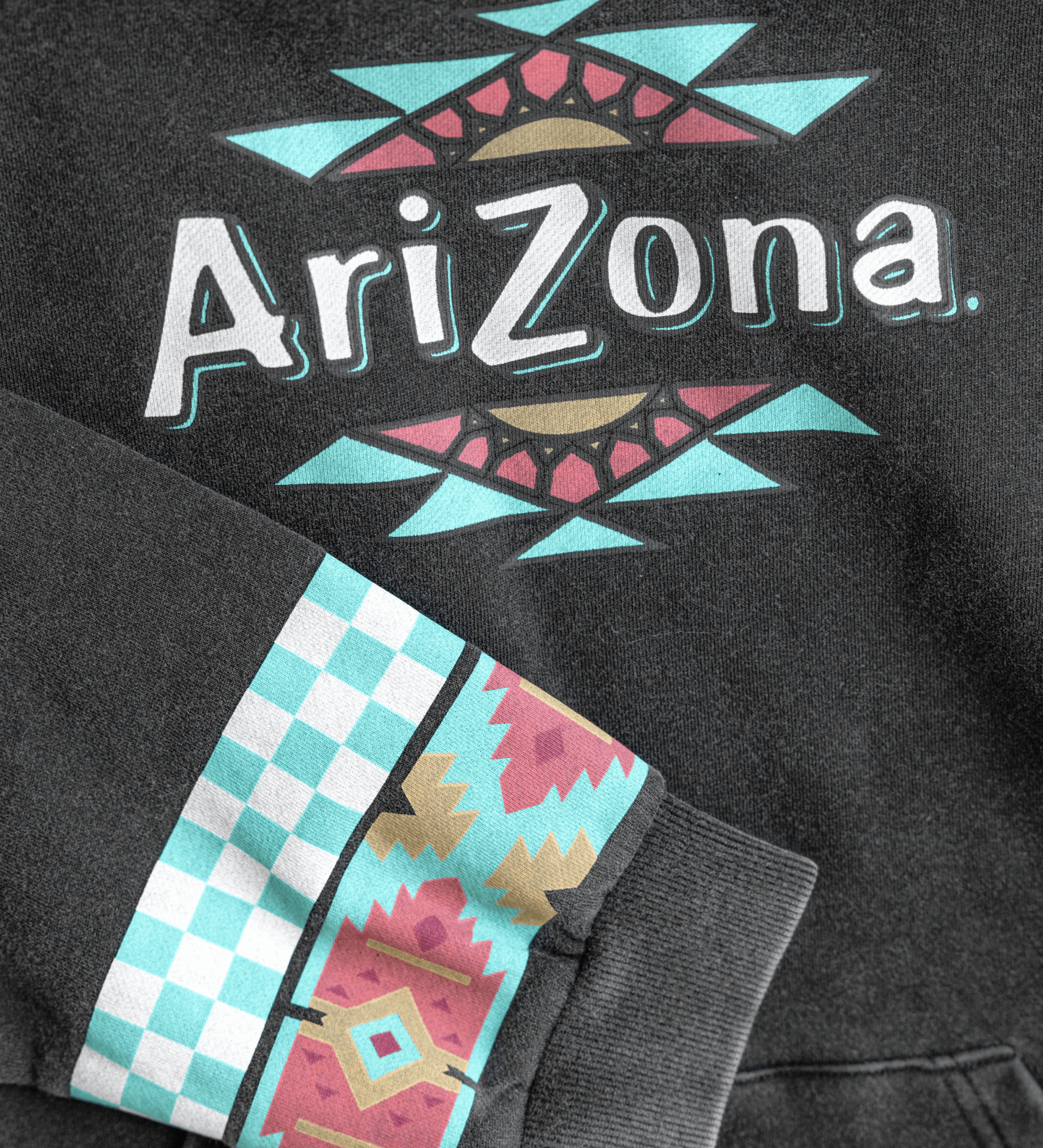 Forever Faded Black Logo Cotton Hoodie Detail Shot