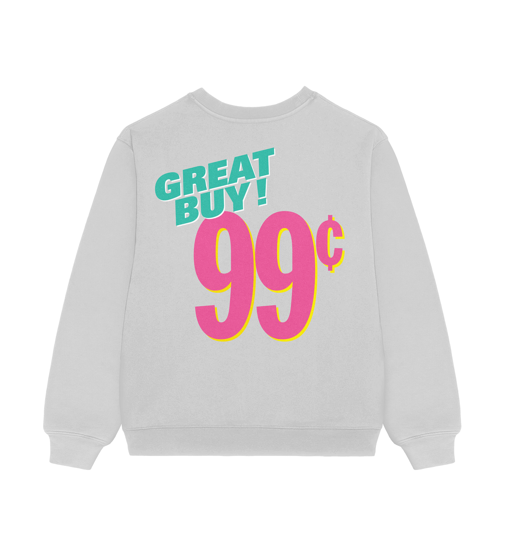 Gray AZ sweatshirt with 'GREAT BUY! 99¢' text
