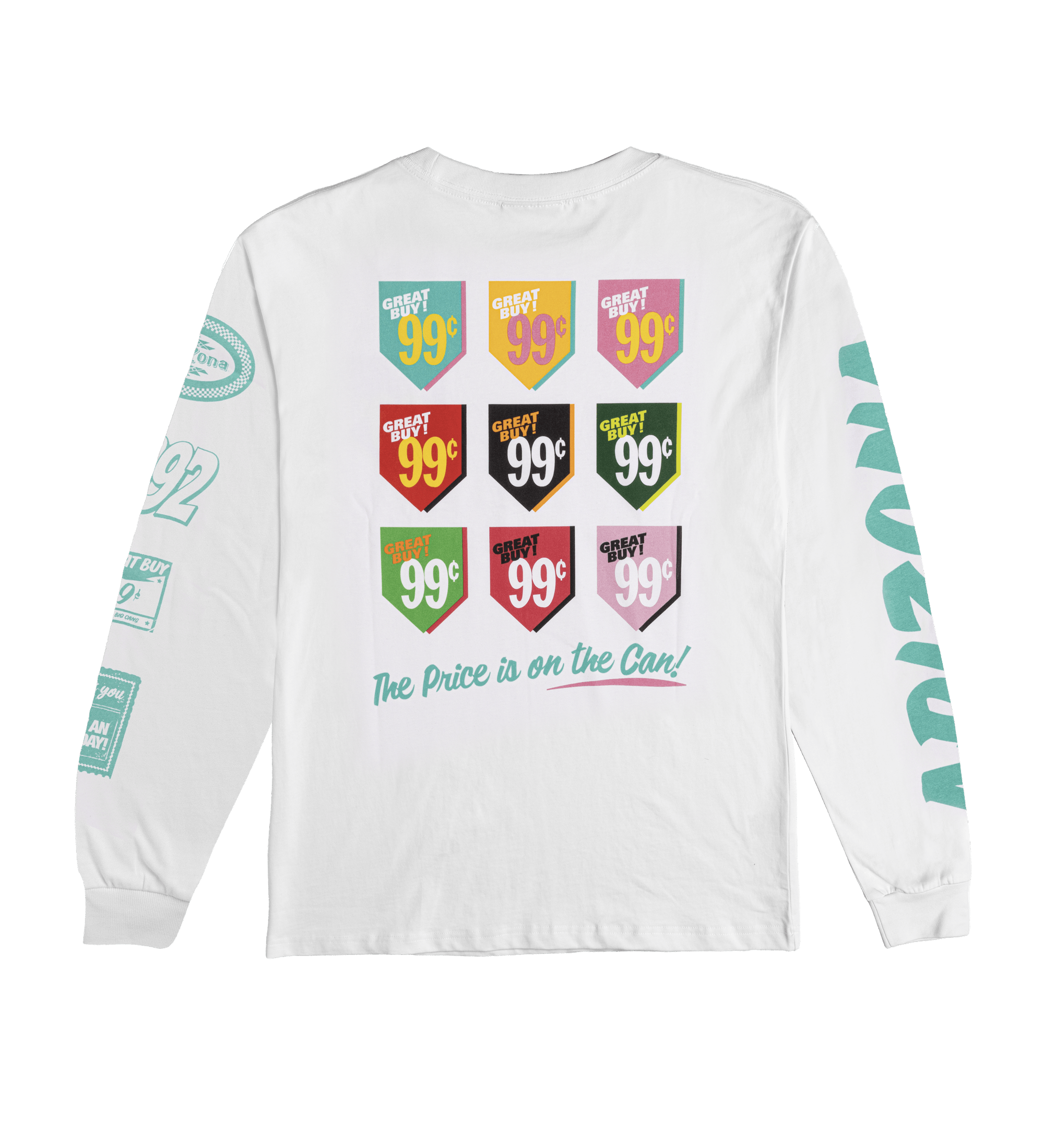 White Great Buy 99 Cotton Long-Sleeve T-Shirt