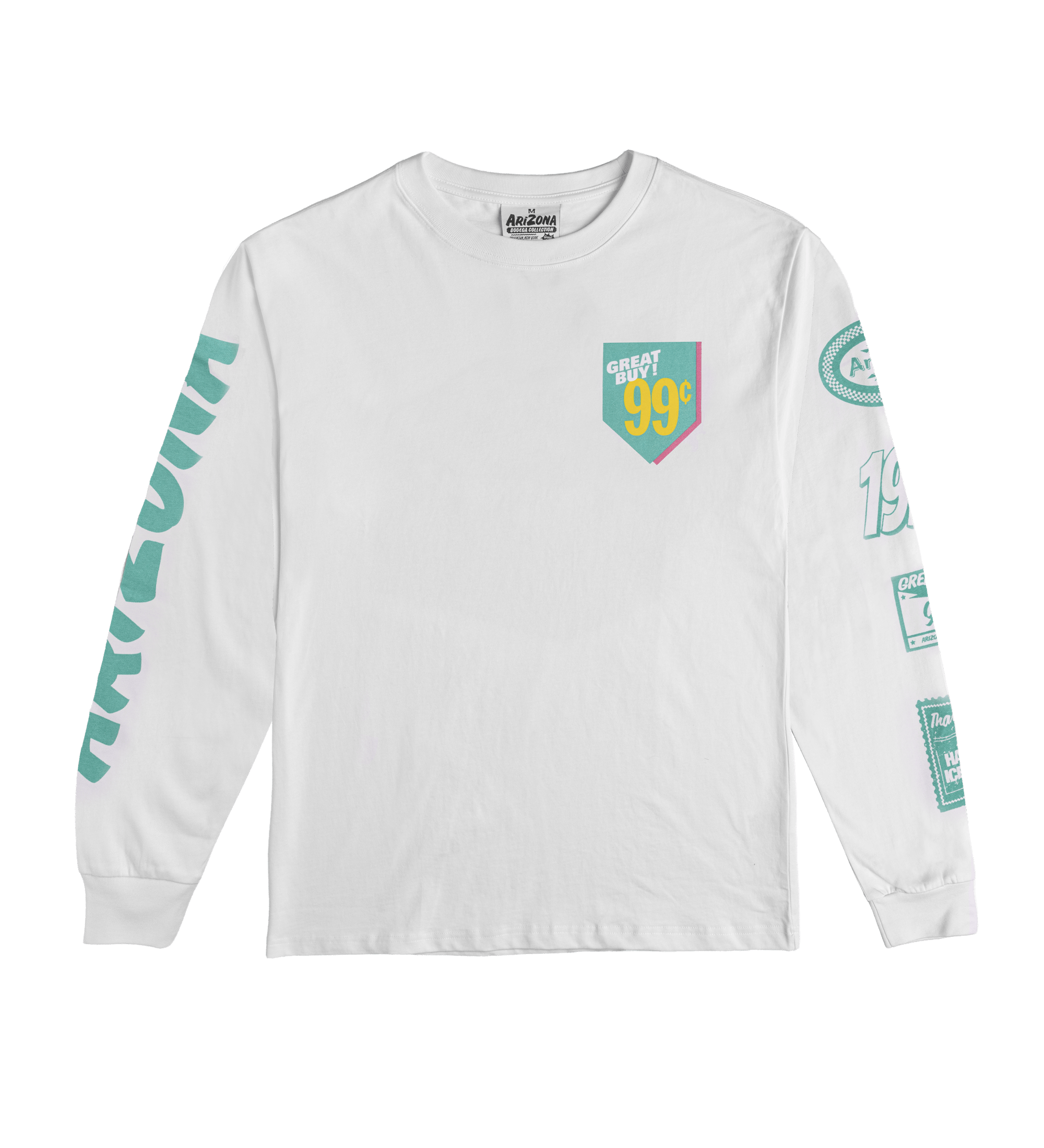 White Great Buy 99 Cotton Long-Sleeve T-Shirt