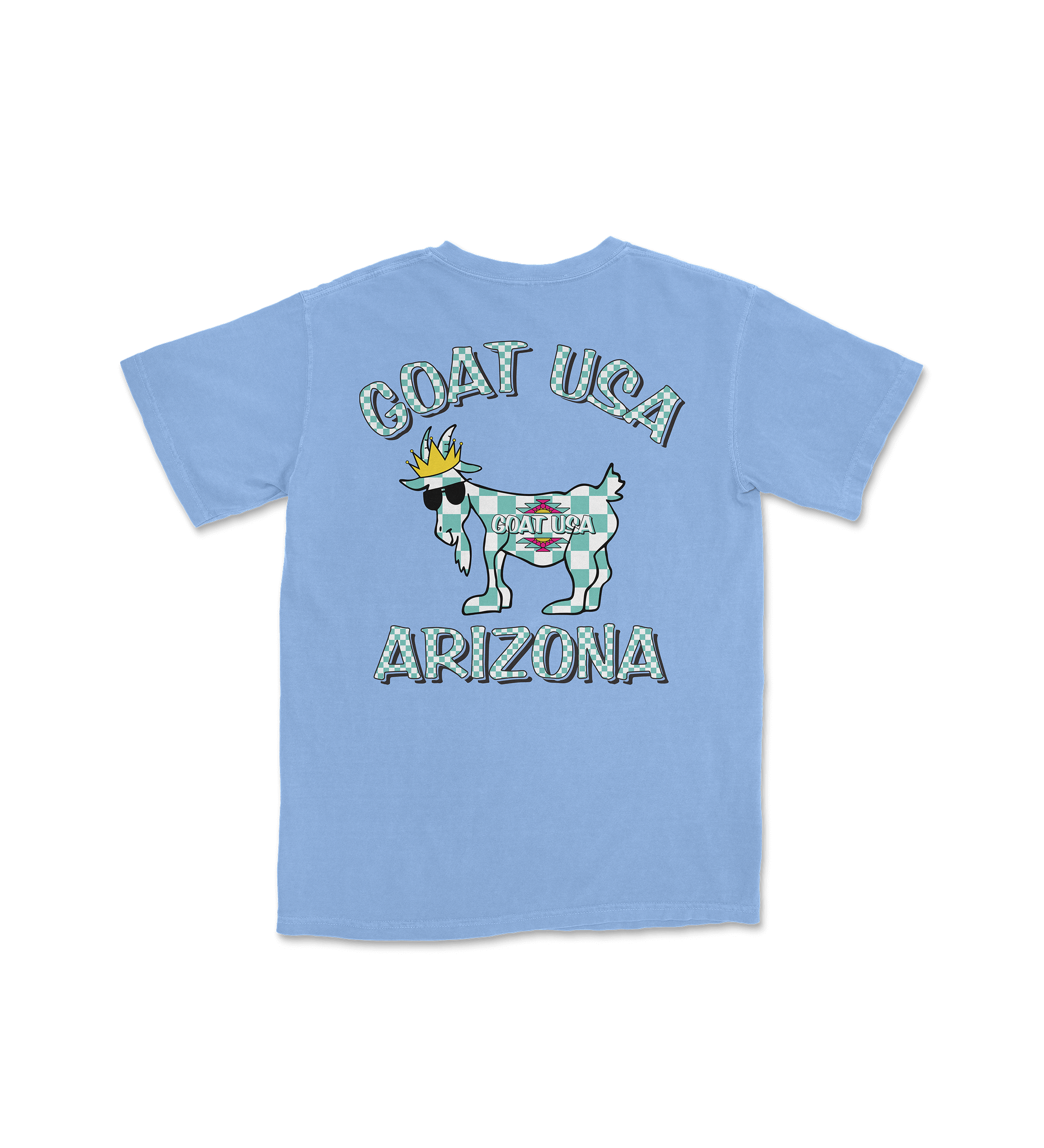 GOAT USA Checkerboard Youth T-Shirt Back