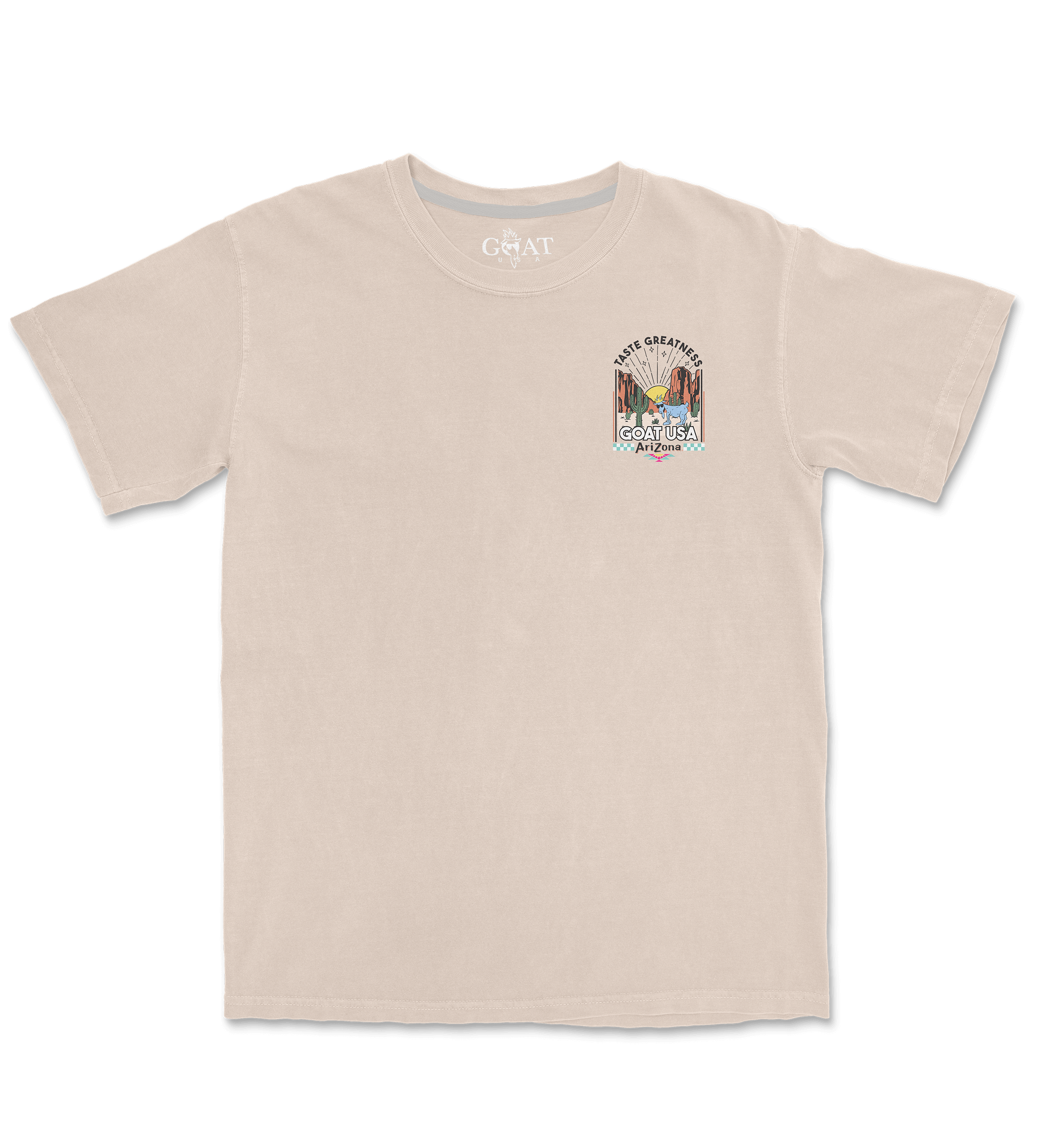 Beige Desert Cotton-Blend T-Shirt