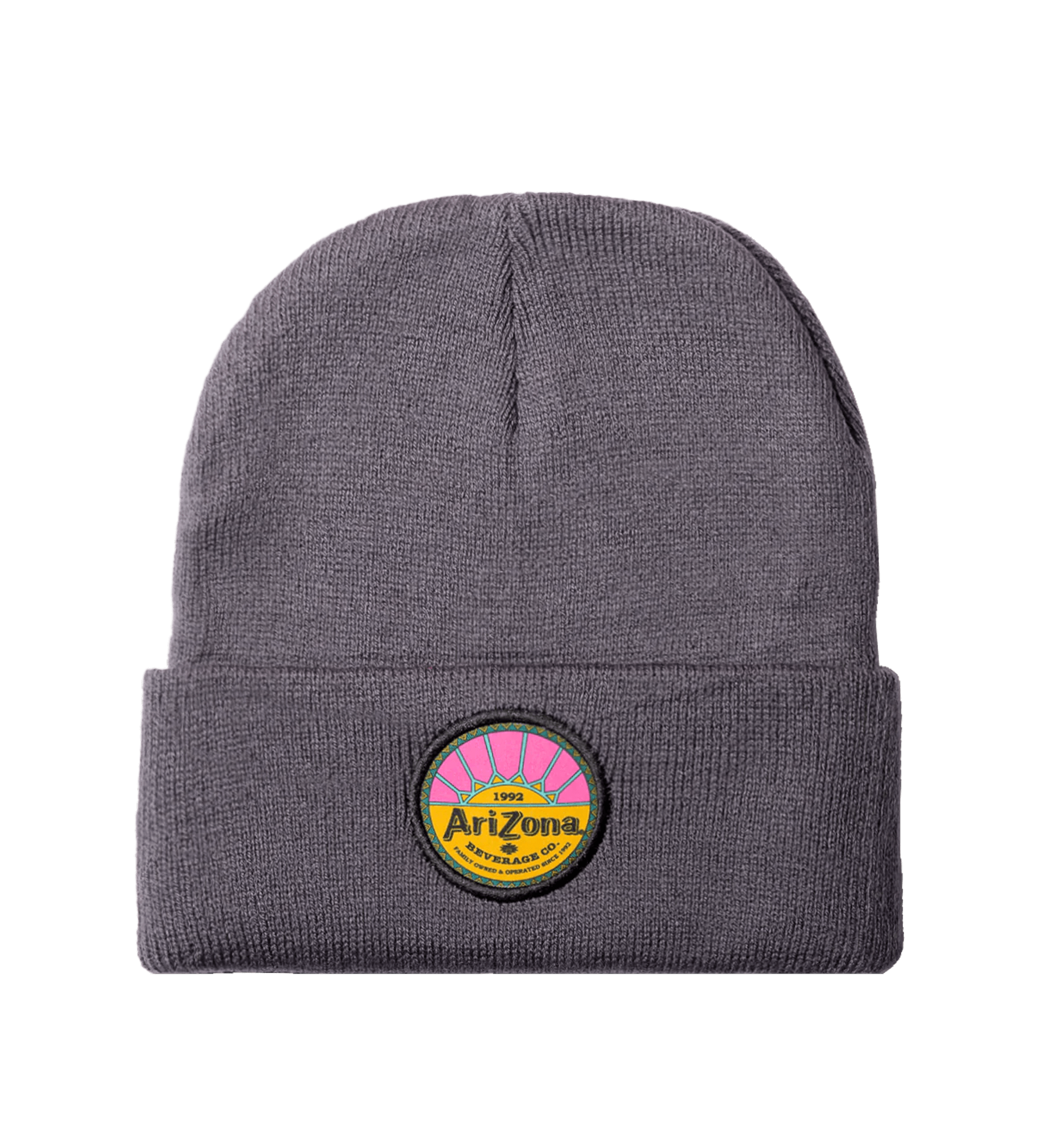 Gray Sunrise Beanie Front Product Image