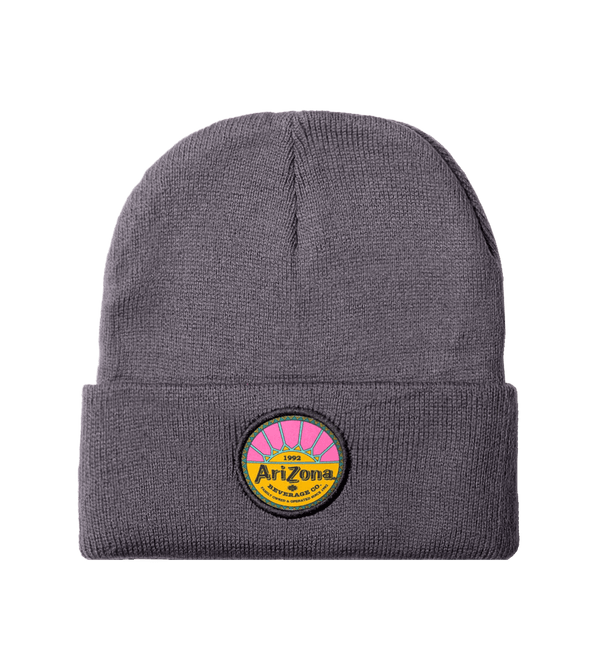 Gray Sunrise Beanie Front Product Image