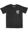 Green Tea Drip Black T-Shirt Front