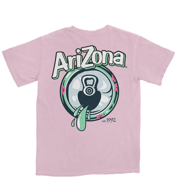 Green Tea Drip Pink T-Shirt Back