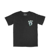 Green Tea Drip Black Youth T-Shirt Front