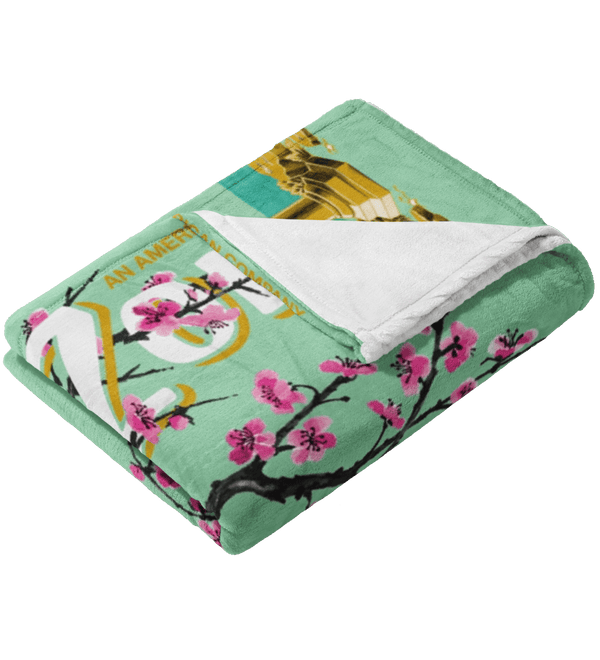Green Tea Throw Blanket