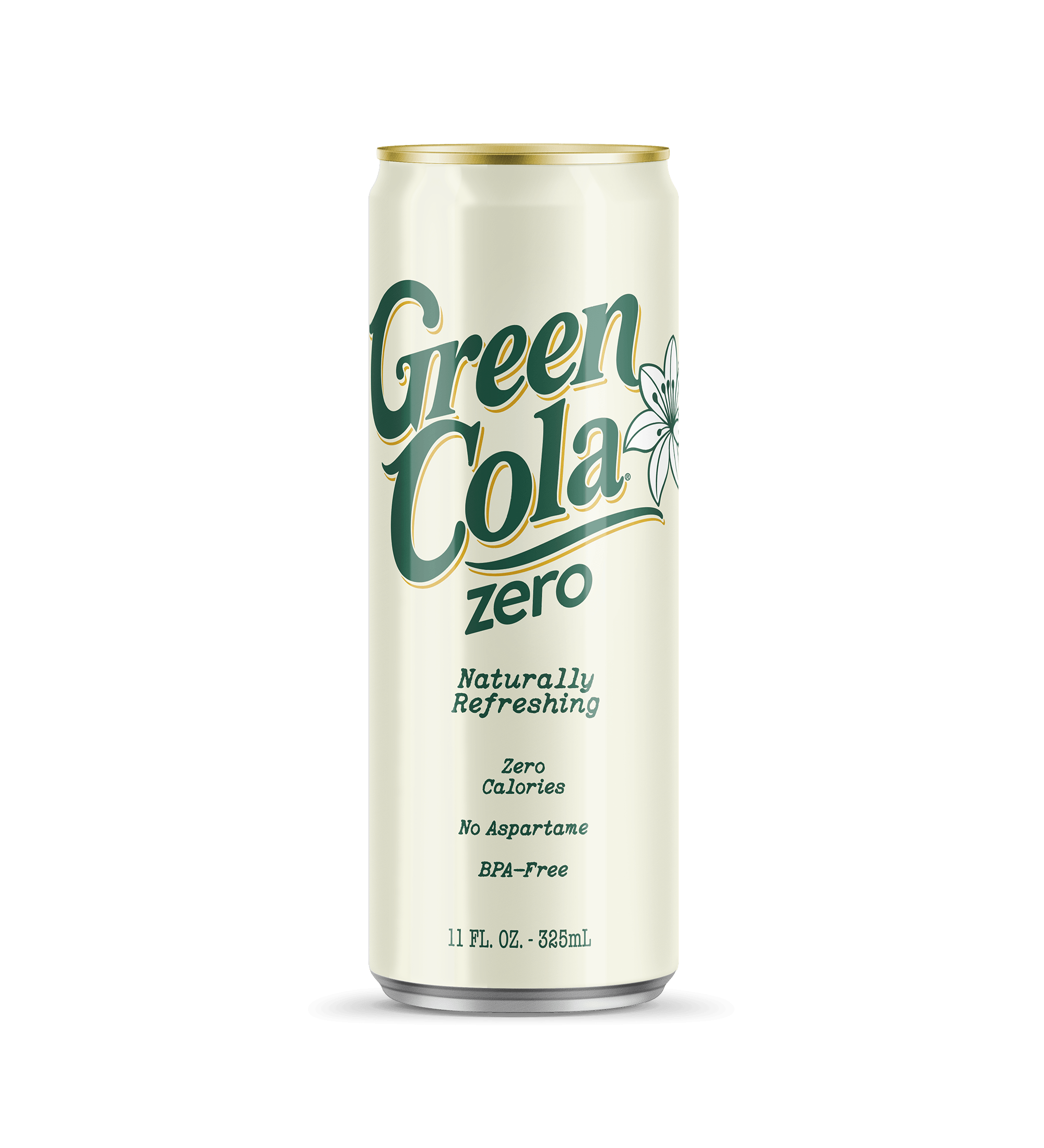 A single Green Cola Zero Can 11 fl. oz.