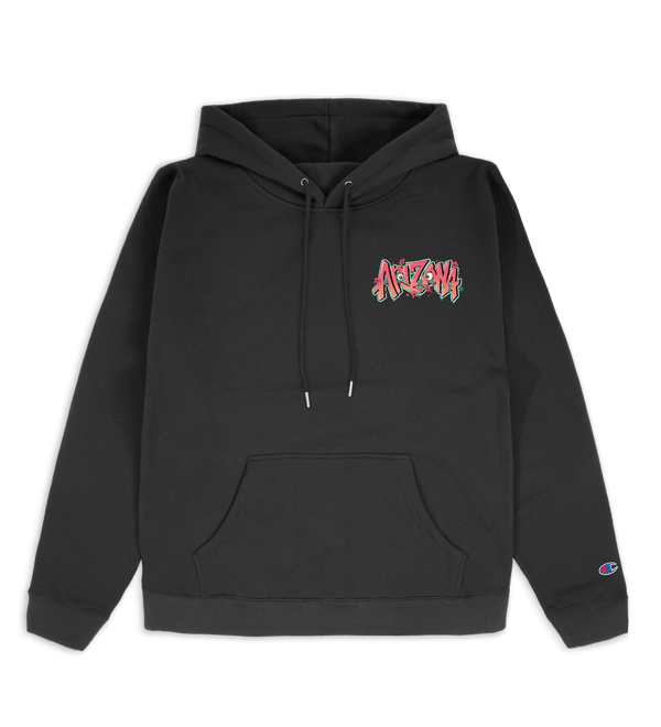 Evil Green Tea Black Cotton Hoodie