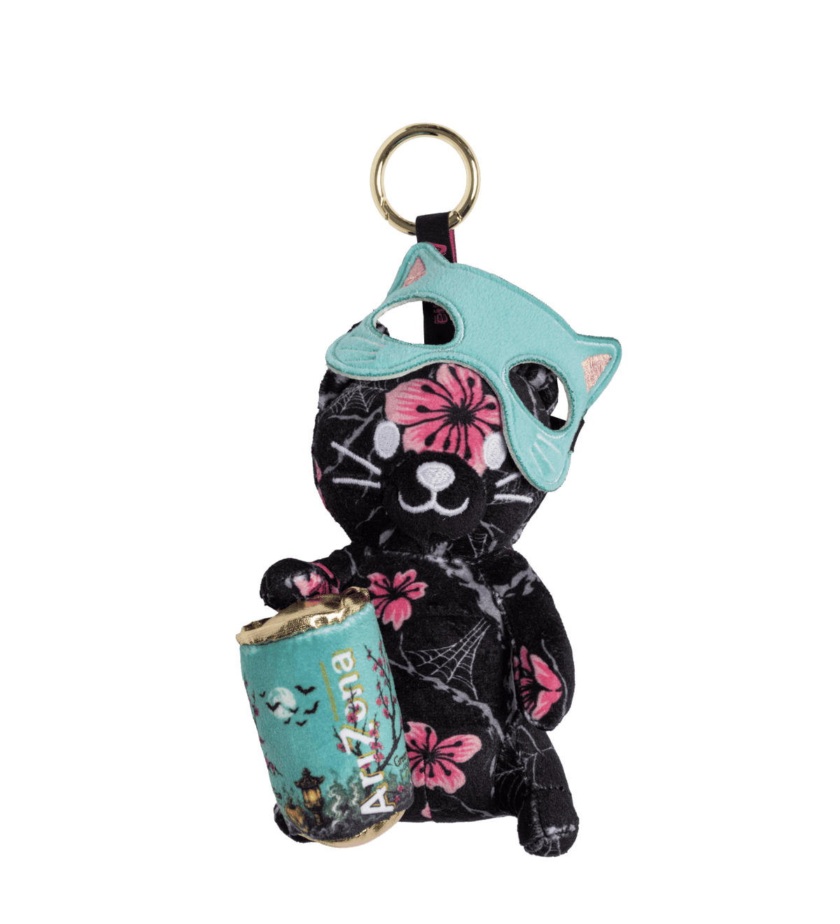 Midnight Blossom Halloween Plush Bag Charm