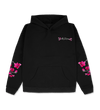 Heritage Blossom Hoodie Black Front Image