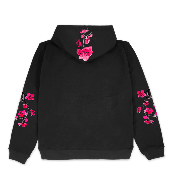 Heritage Blossom Hoodie Black Back Product Image