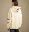 Heritage Blossom Hoodie Ivory Lifestyle Image Back View