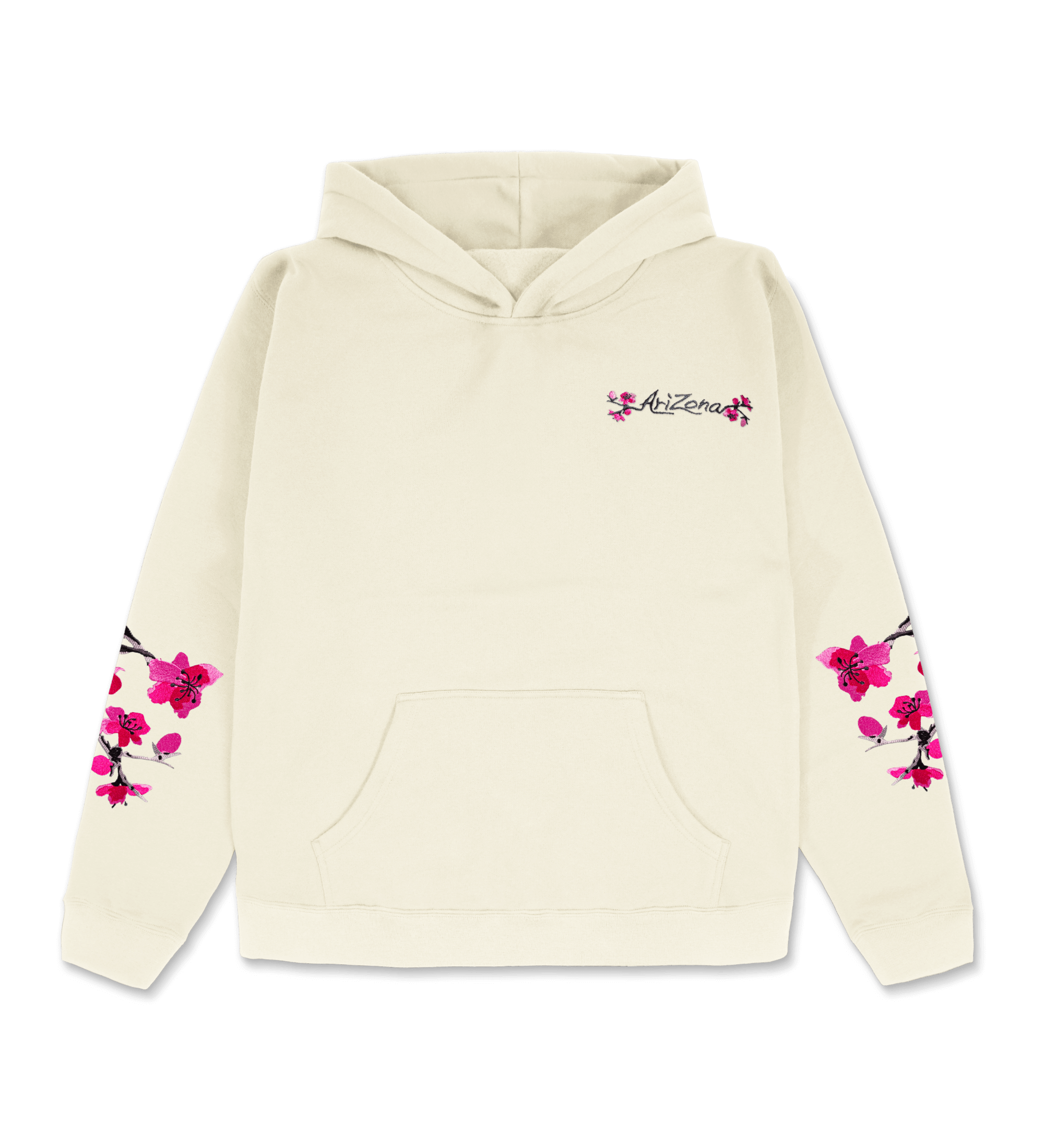 Heritage Blossom Hoodie Ivory Front Product Image