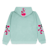 Heritage Blossom Hoodie Teal Product Image Back