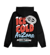 Black & Red Ice Cold Cotton-Blend Hoodie