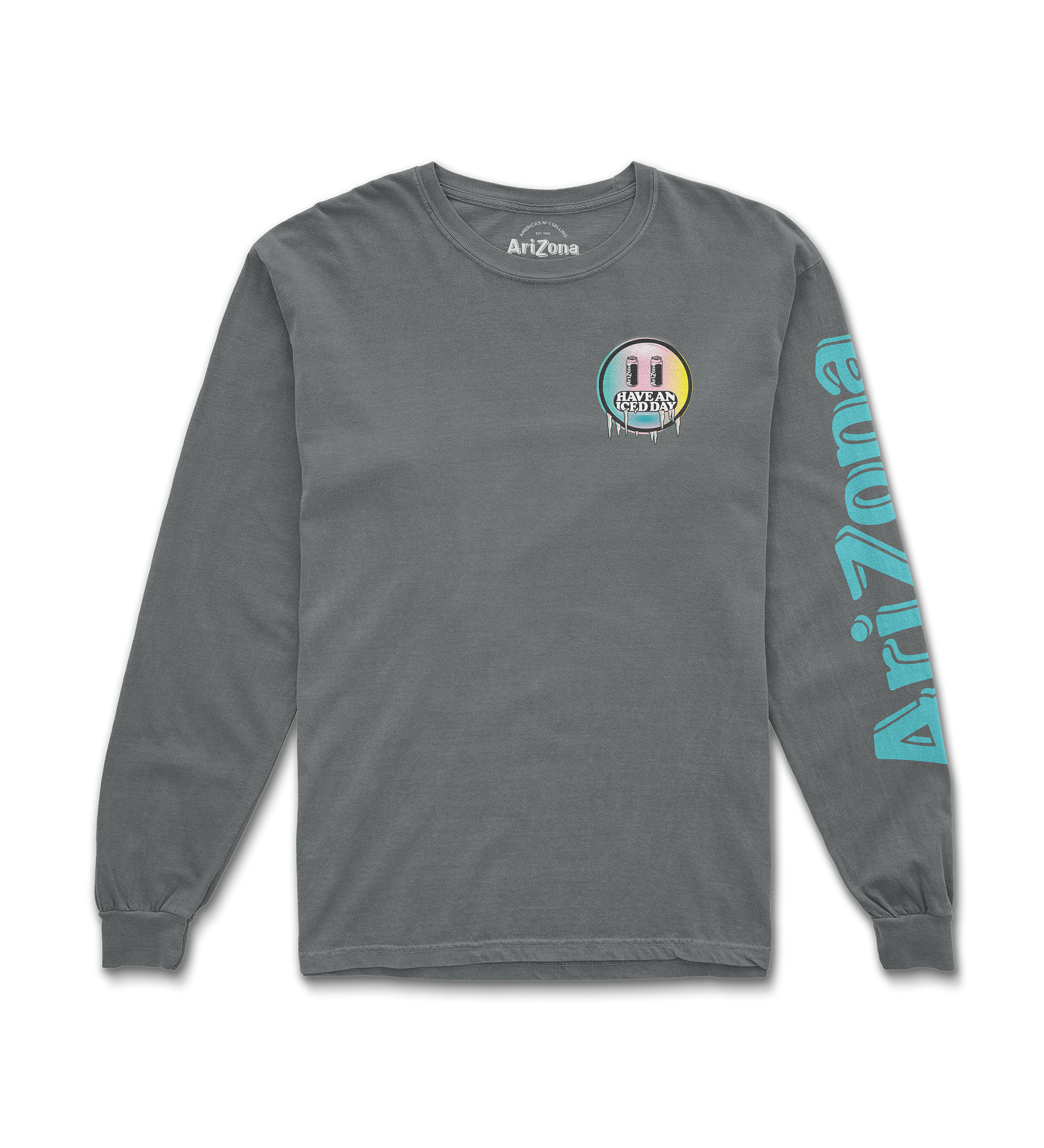 Have An Iced Day Gray Long Sleeve T-Shirt Front