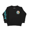 Have An Iced Day Youth Black Crewneck Front