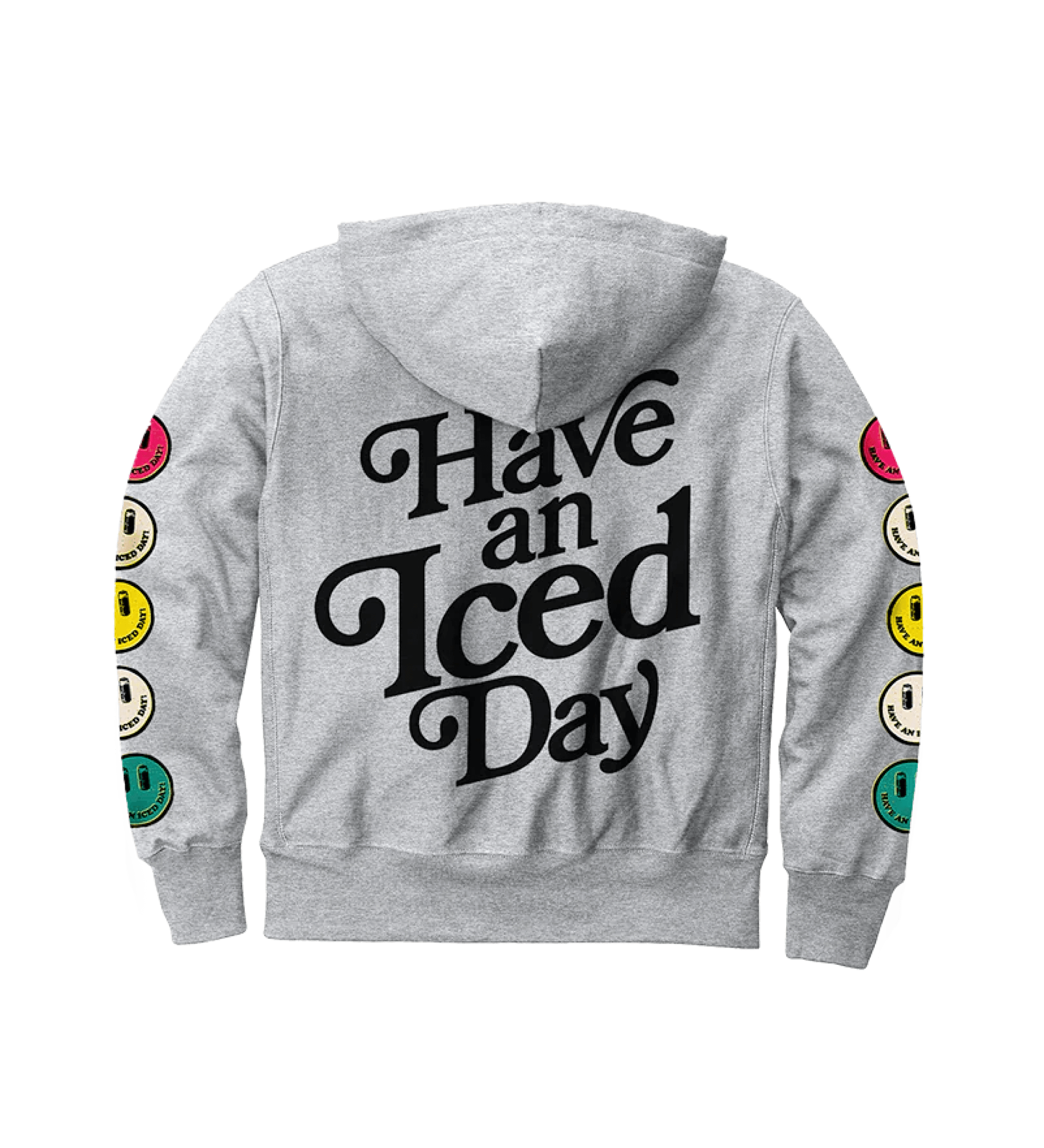 Have An Iced Day Youth Gray Hoodie Back