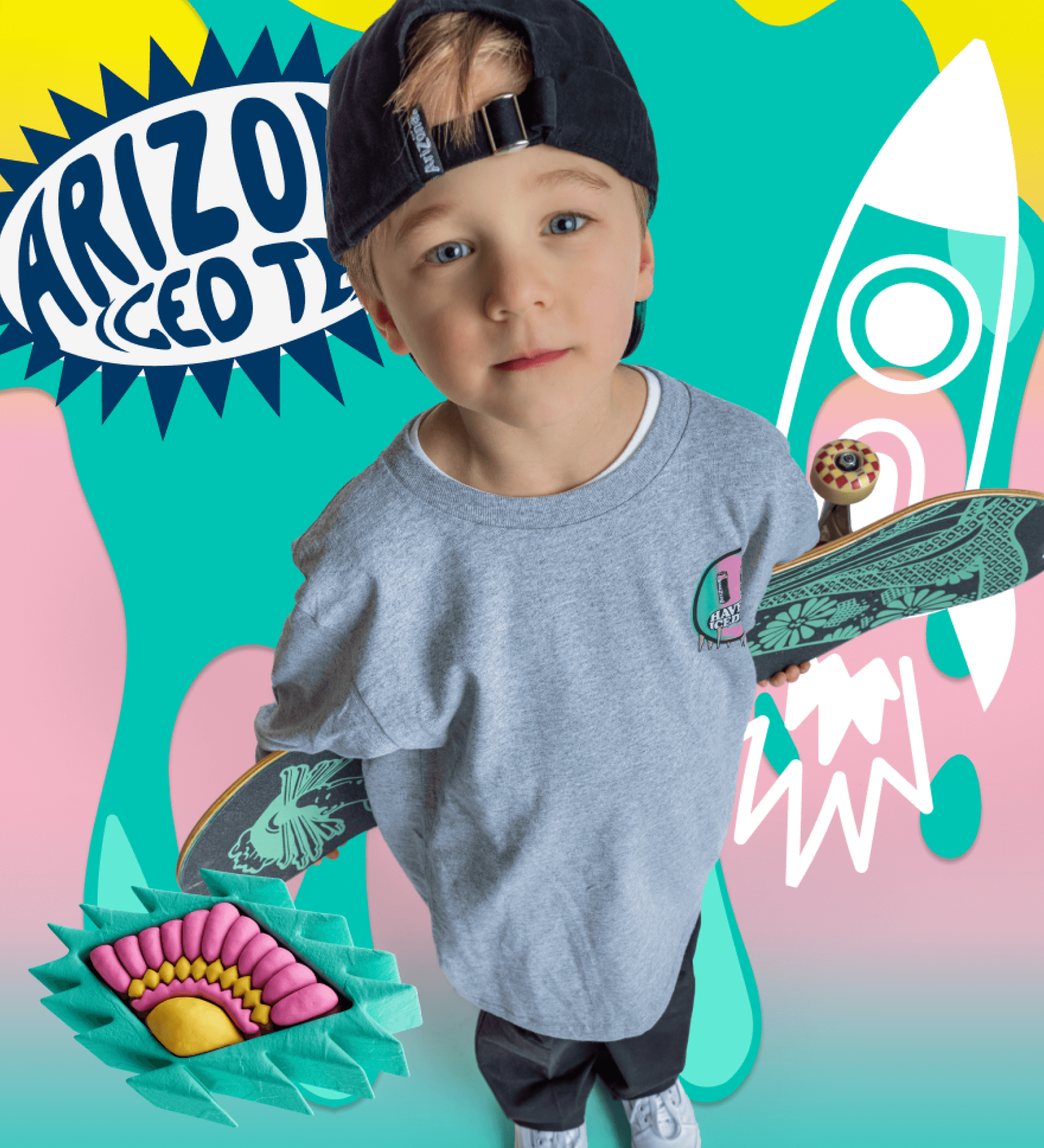 Have An Iced Day Youth Gray Long Sleeve T-Shirt Lifestyle