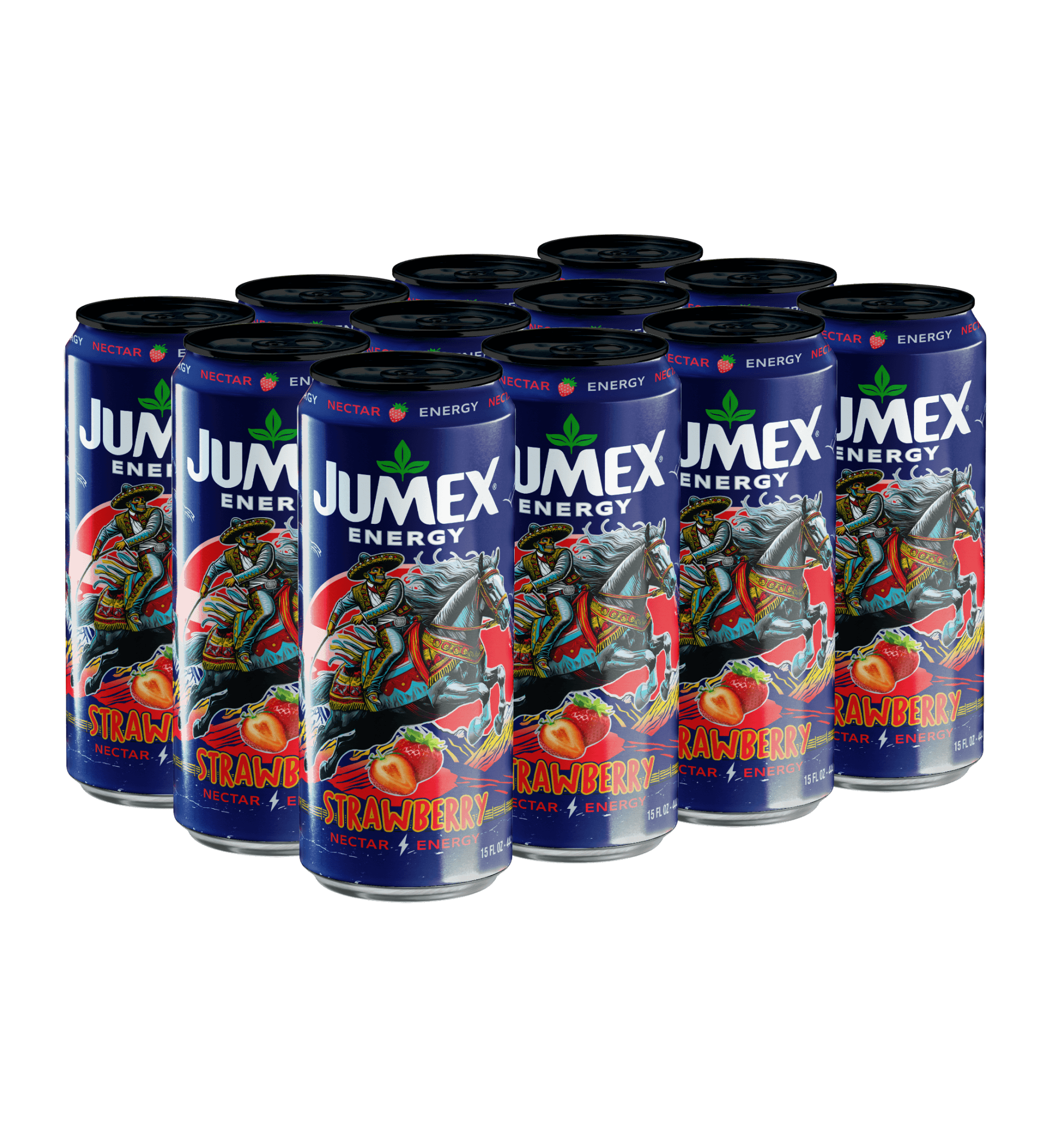 Jumex Energy Strawberry Nectar Drink | 15 oz. Can / 12-pack