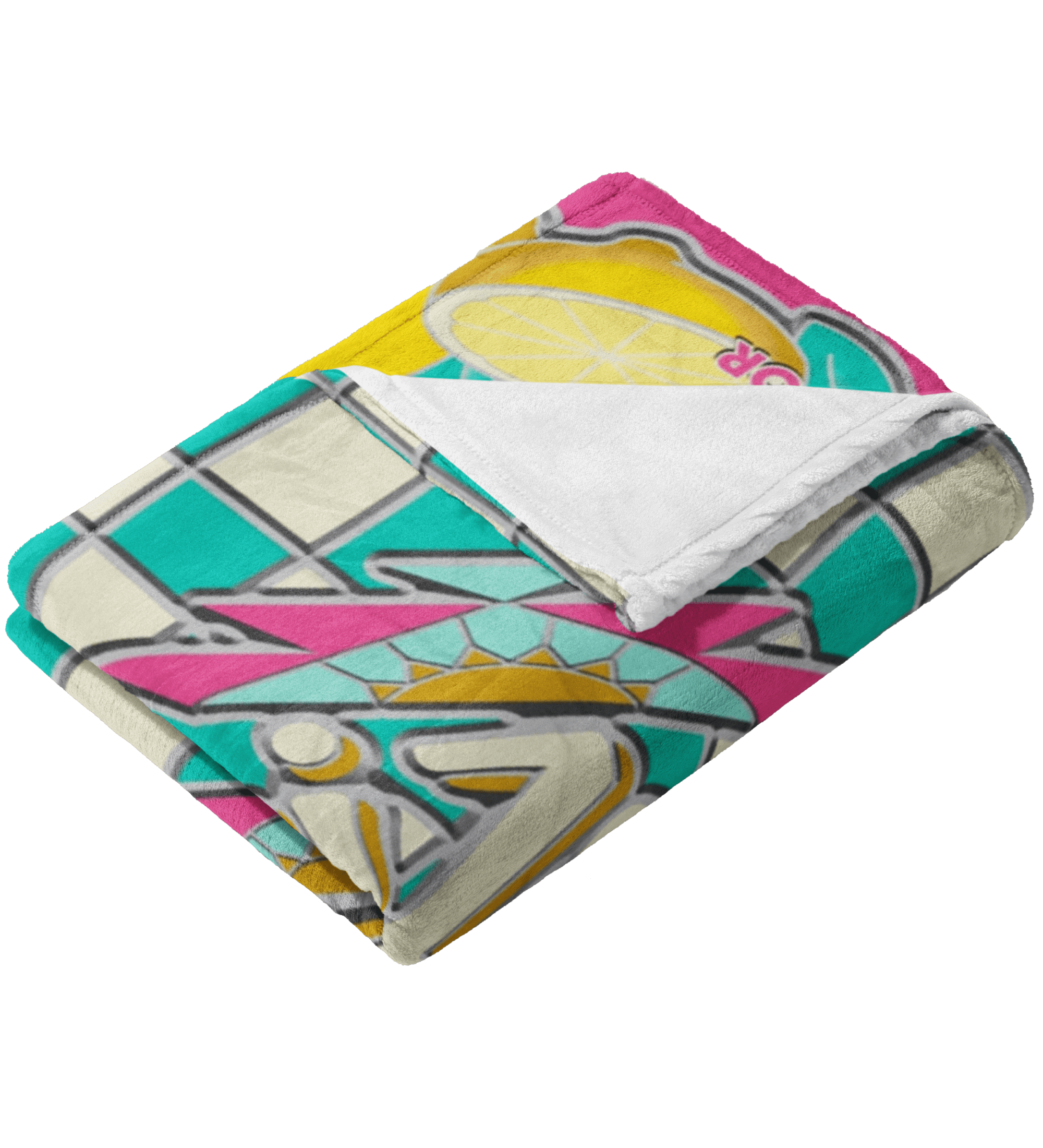 Lemon Tea Throw Blanket