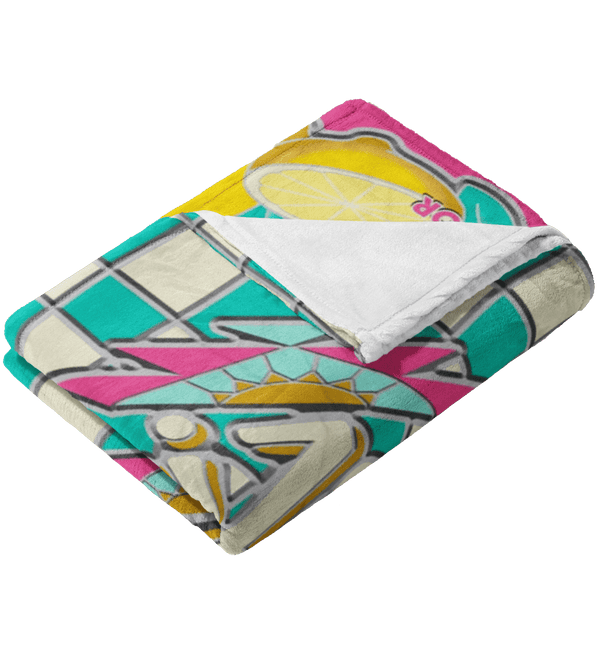Lemon Tea Throw Blanket
