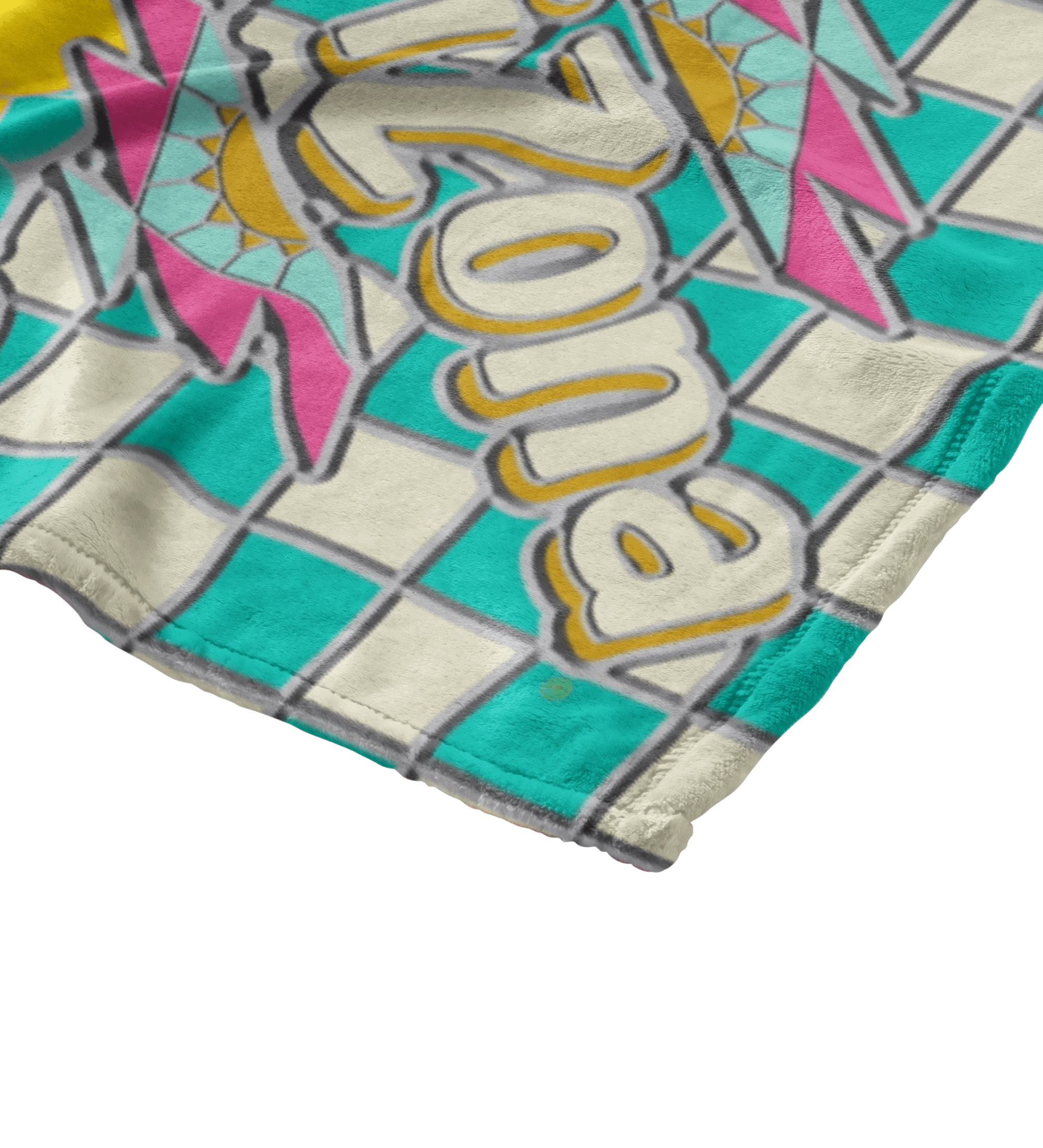 Lemon Tea Throw Blanket Close Up