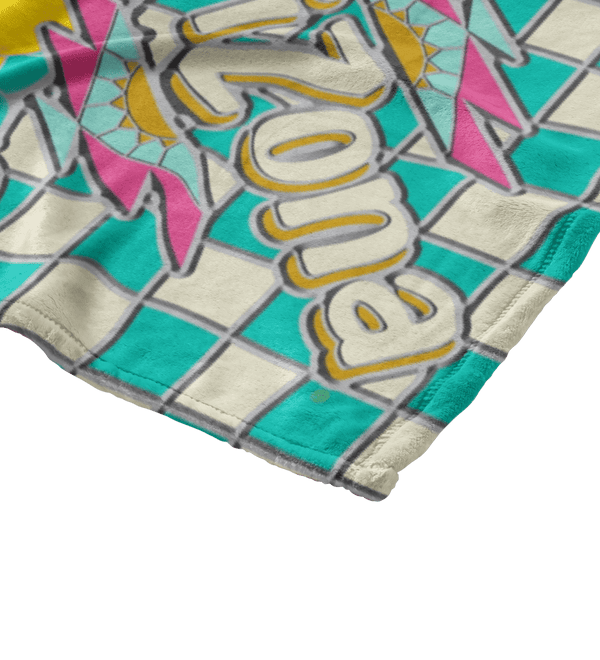 Lemon Tea Throw Blanket Close Up