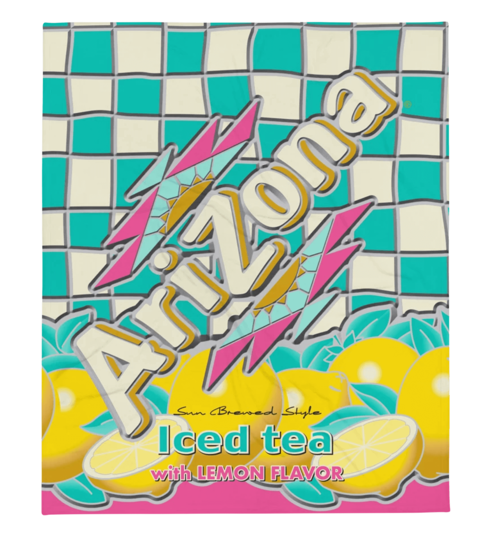 Lemon Tea Throw Blanket Full Image