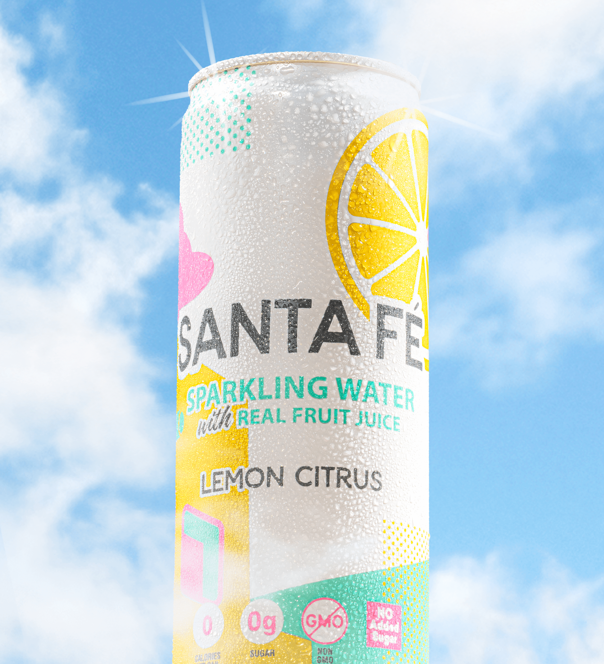 Santa Fe Lemon Citrus 11 oz Single Can Lifestyle