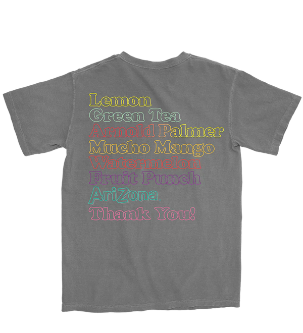 Gray Flavors T-Shirt Back