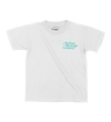 Logo Collage Youth White T-Shirt Front