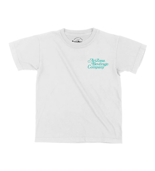 Logo Collage Youth White T-Shirt Front
