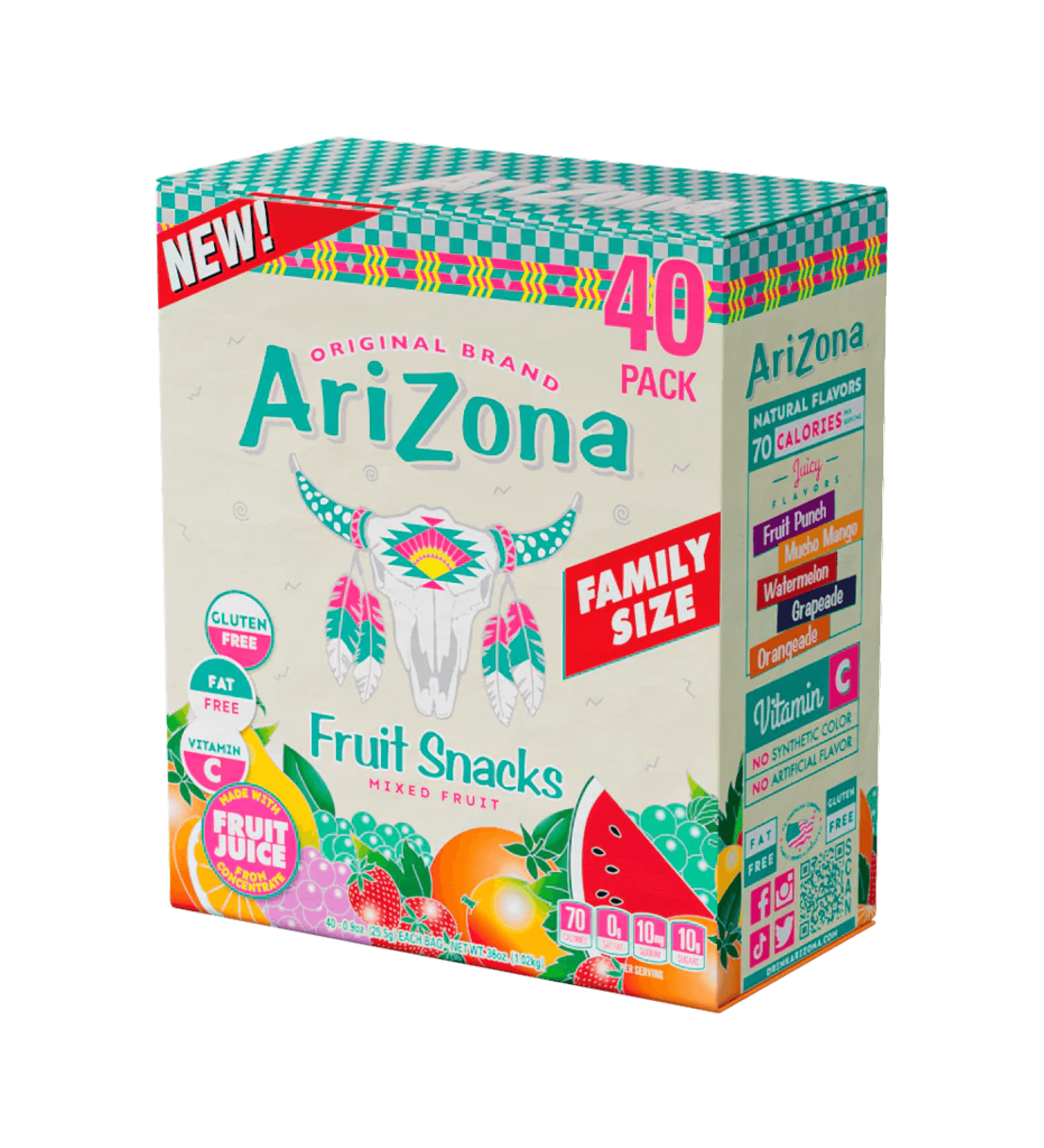 Mixed Fruit .9oz Fruit Snacks 40 Pack Case Shot