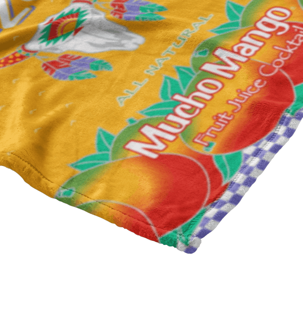 Mucho Mango Throw Blanket Close Up