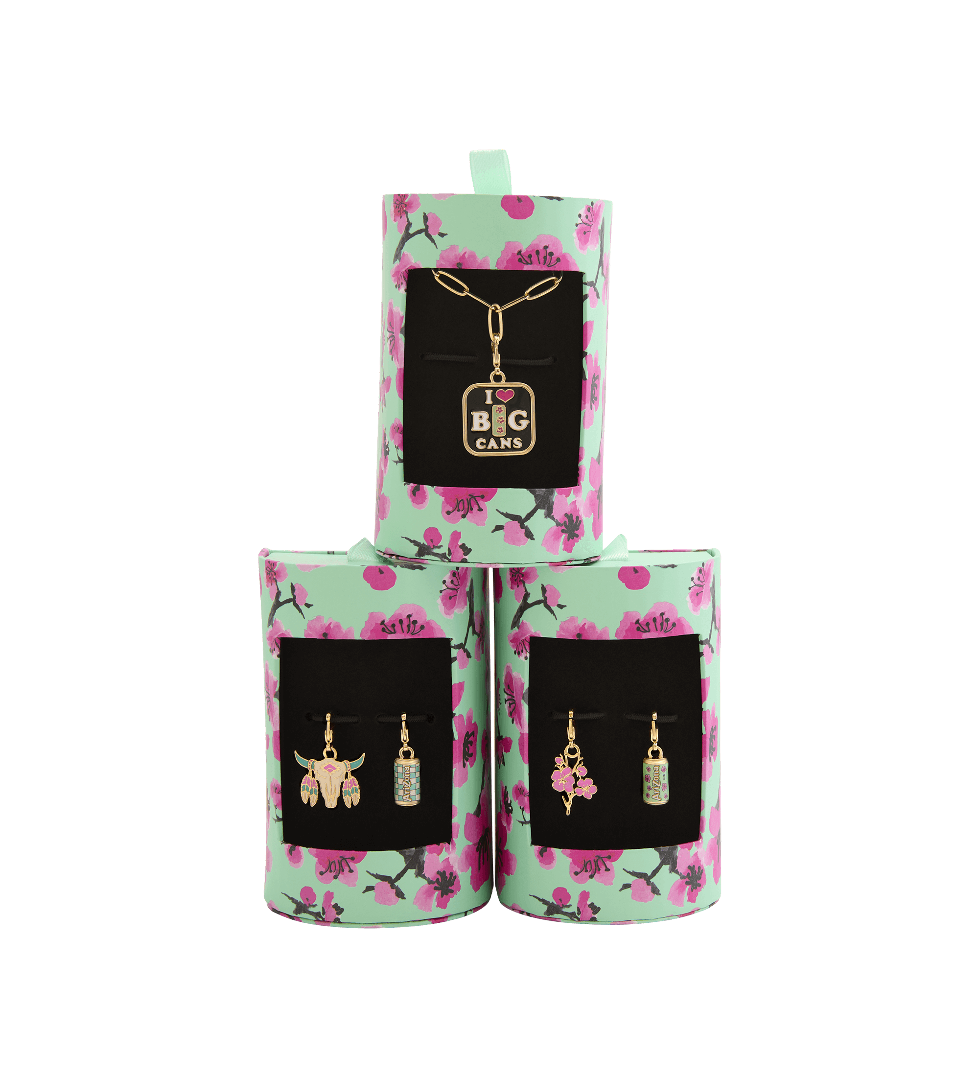 Goldtone & Resin Big Can Pendant Necklace