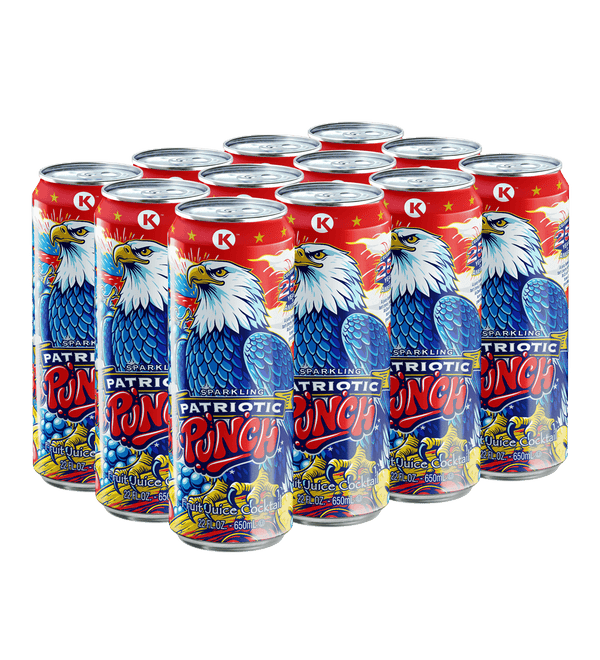 Patriotic Punch Juice Cocktail | 22 oz. Big Can / 12-pack