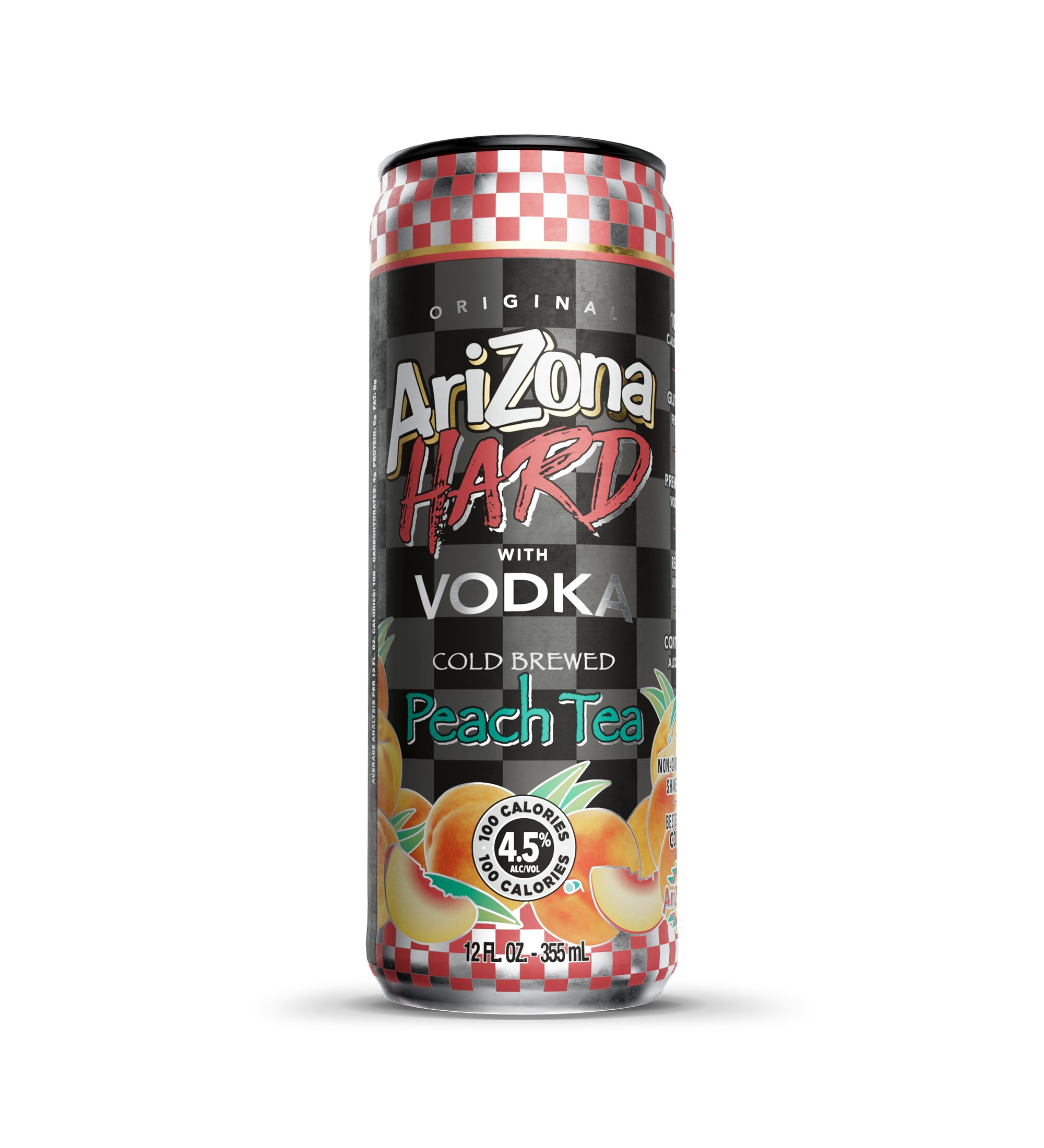 AriZona Hard with Vodka Peach Tea 12oz
